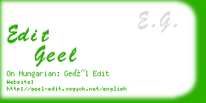 edit geel business card